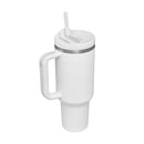 40 Oz Tumbler With Handle Straw Insulated, Stainless Steel Spill Proof Vacuum Coffee Cup Tumbler With Lid Tapered Mug Gifts For Valentine Lover Suitable For Car Gym Office Travel - Office Connect 2018