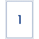 Avery Heavy Duty ID Label L7067 White Laser 199.6x289.1mm 1up 10 Sheets - Office Connect 2018