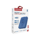 PROMATE 10000mAh SuperCharge Magsafe Wireless Charging PowerBank Perfect for iPhones & Apple Watch. 15W Magsafe Charger. 3W Apple Watch Charger. 20W PD USB-C Port. SLim & Compact. Blue Colour. - Office Connect 2018