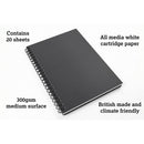 Artgecko Splashy Sketchbook A4 40 Pages 20 Sheets 300gsm White Paper - Office Connect 2018