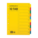 Warwick Divider A4 10 Tab Coloured - Office Connect 2018