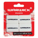 Warwick Eraser Multi 4 Pack Hangsell - Office Connect 2018