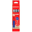 Warwick Pen Ballpoint Blue Retractable Medium Comfort Grip 3 Pack - Office Connect 2018
