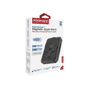 PROMATE 10000mAh SuperCharge Magsafe Wireless Charging PowerBank Perfect for iPhones & Apple Watch. 15W Magsafe Charger. 3W Apple Watch Charger. 20W PD USB-C Port. SLim & Compact. Black Colour. - Office Connect 2018