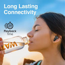 PROMATE In-Ear HD Bluetooth Earbuds with Intellitouch & 230mAh Charging Case. Ergonomic Fit, up to 5-Hour Playback, 2x 40mAh Earphone Battery, Water Resistant, Auto Pairing. Black Colour. - Office Connect 2018