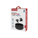 PROMATE In-Ear HD Bluetooth Earbuds with Intellitouch & 230mAh Charging Case. Ergonomic Fit, up to 5-Hour Playback, 2x 40mAh Earphone Battery, Water Resistant, Auto Pairing. Black Colour. - Office Connect 2018