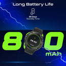 PROMATE IP67 Sport Watch with 1.53" Round Screen & BT Calling. Fitness Tracker, Pedometer, Blood Presure Prediction, Heart Rate Real Time, Smart Notifications, Over 100 Customized Watch Faces. Black