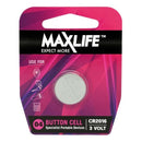 MAXLIFE CR2016 Lithium Button Cell Battery. 1Pk. - Office Connect 2018