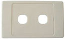 AMDEX Switch Plate ONLY. 2 Gang Wall Face Plate (Accepts Clipsal Style Mechs) - Office Connect 2018