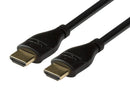 DYNAMIX 1m HDMI 10Gbs Slimline High-Speed Cable with Ethernet. Max Res: 4K2K@24/30Hz (3840x2160) 8 Audio channels. 8bit colour depth. Supports CEC, 3D, ARC, Ethernet. - Office Connect 2018