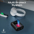 PROMATE 10000mAh Ultra Compact 35W SuperSpeed Power Bank with Built-in USB-C & Lightning Cables. 35W PD, USB-C In/Out. LED Battery Display. Automatic Voltage Regulation. Black Colour. - Office Connect 2018