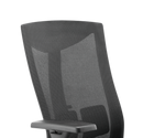 BRATECK Office Chair with Ergonomic & Breathable Mesh Back. Pneumatic Seat-Height Adjustment. Adjustable Tilt-back, Lumbar Cushion. PU Hooded Casters. Seat Adjust. Black Colour. - Office Connect 2018