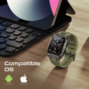 PROMATE IP67 Shock-Resist Smart Watch with Fitness Tracker & Bluetooth Calling. Large 1.95" Display. Up to 12 Days Battery Life. Heart Rate/Step/Sleep Tracker. Green Colour. - Office Connect 2018