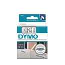 DYMO Genuine D1 Label Cassette Tape 12mm x 7m BLACK ON WHITE Also Known As: 45013 - Office Connect 2018