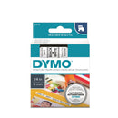DYMO Genuine D1 Label Cassette Tape 6mm x 7M, Black on White Suitable for the Label Manager and LabelWriter Duo label makers - Office Connect 2018