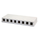 DYNAMIX 8 Port Unloaded Keystone Wall Mount Enclosure Dims: 95x120x30mm - Office Connect 2018