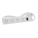 JACKSON 4-Way Powerboard with Surge & Overload Protection. 3m Power cord - Office Connect 2018