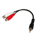 DYNAMIX 0.15m Dual RCA Female to RCA Male Cable - Office Connect 2018