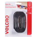 VELCRO Brand 25mm x 1m Stick On Hook & Loop Tape. Designed for General Purpose Simple and Mess-Free. Attach Light Weight Items up To 500g. Perfect for Art, Storage Boxes, Signs etc. Black