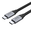 UNITEK 2m USB-C to USB-C 3.1 Gen1 Cable for Syncing & Charging. Supports up to 100W USB PD. Supports up to 4K@60Hz. Up to 5Gbps Space Grey & Black Colour. - Office Connect 2018