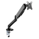 BRATECK Elegant 17"-32" Counter Balance Monitor Desk Mount. Max Load up to 9Kgs. VESA 75x75 & 100x100. Gas Spring with Matt Plastic Surface. Extend, Tilt & Swivel. Black Colour - Office Connect 2018