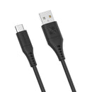PROMATE 2m USB-A to USB-C Data & Charge Cable. Data Transfer Rate 480Mbps. Total Current 3A. Durable Soft Silicone Cable. Tangle Resistant 25000+ Bend Tested. Black - Office Connect 2018
