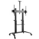 BRATECK 70"-120" Large Screen Ultra-strong Mobile TV Cart. Max Load 140Kgs. VESA support up to 1000x600. Hidden Cable Management. Height Adjustable 1250-1600mm. - Office Connect 2018