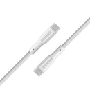 PROMATE 1M USB-C to USB-C Super Flexible Cable. Supports 2A Charging & 480Mbps Data Transfer. White Colour. - Office Connect 2018