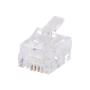 DYNAMIX RJ11 Plug 20pc Bag, 6P4C Modular Plug. 3 micron. - Office Connect 2018