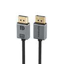 PROMATE 2m 2.0 DisplayPort Cable. Supports HD up to 16K@60Hz. Supports 80Gbps Data Transfer Speeds. Built-in Secure Clip Lock. Supports Dynamic HDR & 3D Video. Black Cable with Grey Connectors. - Office Connect 2018