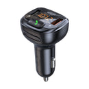 PROMATE Wirless In-Car FM Transmitter with Handsfree & QC3.0. Bult-in Mic, Bluetooth, SD Card Slot, Frequency Range 87.5-108MHz, Output 5V/2.4A. Black Colour - Office Connect 2018
