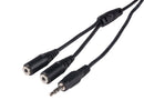 DYNAMIX 0.2m Stereo Y Cable 3.5mm Plugs - Office Connect 2018