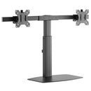 BRATECK 17''-27'' Dual Screen Vertical Lift Monitor Stand. Easy Gas Spring Switch for effortless Adjustment. Detachable VESA Plate. Tilt & Rotate, VESA 75x75, 100x100, Max Load: 12Kgs. Cable Management. - Office Connect 2018