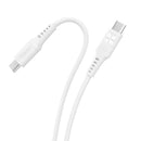 PROMATE 2m USB-C Data and Charging Cable. Data Transfer Rate 480Mbps. 60W Power Delivery. Durable Soft Silicon Cable. Tangle Resistant. 25000+ Bend Tested. White - Office Connect 2018