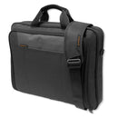 EVERKI Advance Briefcase 17.3'', Separate zippered accessory pocket, Front stash pocket, Trolley handle pass through strap, Ergonomic shoulder pad - Office Connect 2018