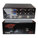 REXTRON Dual View 2 Port VGA/USB KVM Switch with Audio. - Office Connect 2018