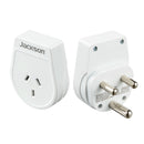JACKSON Slim Outbound Travel Adaptor for use in South Africa and Parts of India. 3-Pin NZ/AUS Plugs. - Office Connect 2018