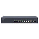 EDGECORE 10 Port (1 SFP & 8 PoE) Gigabit Unmanaged PoE Switch. Power Budget: 140W. Jumbo Frame and Auto MDI/MDIX. Includes Rackmounting Ears - Office Connect 2018