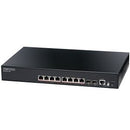 EDGECORE 8 Port Gigabit PoE+ Web Smart Pro Switch. 2 SFP & 8 RJ-45 PoE ports. Power Budget: 125W. 1x RJ45 Console port. Fanless design. - Office Connect 2018