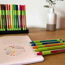 Schneider Fineliner Line-Up 0.4mm assorted pencil case stand 4 pieces - Office Connect 2018