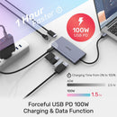 UNITEK 7-in-1 USB 3.1 Multi-Port Hub with USB-C Connector. Includes 1x HDMI Port, 1x DisplayPort, 2x USB-A Ports, 1x RJ45 Gig Port, 1x Card Reader & JUNE Promo - Includes FREE C137W - Office Connect 2018