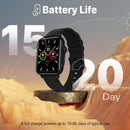 PROMATE IP68 Smart Watch with Handsfee & Large 1.8" DIsplay. Bluetooth Calling. Up to 20 Days Battery Life. Heart Rate/Step/Sleep Tracker. Find Phone. Alarm. 37x Multi-Sport Modes. Black - Office Connect 2018