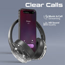 PROMATE HiFi Stereo Wireless Bluetooth Active Noice Cancelling Headphones with RGB Lighting. Flip & Fold Design. Up to 40Hrs Play Back. Inline Controls Touch Buttons. Silver Colour. - Office Connect 2018