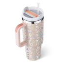 40 Oz Tumbler With Handle Straw Insulated, Stainless Steel Spill Proof Vacuum Coffee Cup Tumbler With Lid Tapered Mug Gifts For Valentine Lover Suitable For Car Gym Office Travel - Office Connect 2018