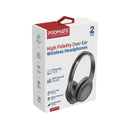PROMATE High-Fidelity Stereo Deep Base Bluetooth Wireless Headphones. Up to 24 Hours Playing Time, Built-in 300mAh Battery, Flip & Fold Design, 10-15m Operating Distance, Wired or Wireless. Black - Office Connect 2018