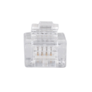 DYNAMIX RJ11 Plug 20pc Bag, 6P4C Modular Plug. 3 micron. - Office Connect 2018
