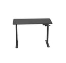 BRATECK Compact Single Motor Electric Sit-Stand Desk with Desktop Included. Width 1200x600mm, Height Range 730-1210mm, Weight Cap 70Kgs, 3 memory Settings, Timer Reminder. Black Colour. - Office Connect 2018