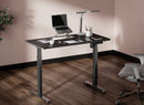 BRATECK Compact Single Motor Electric Sit-Stand Desk with Desktop Included. Width 1200x600mm, Height Range 730-1210mm, Weight Cap 70Kgs, 3 memory Settings, Timer Reminder. Black Colour. - Office Connect 2018