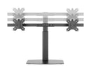 BRATECK 17''-27'' Dual Screen Vertical Lift Monitor Stand. Easy Gas Spring Switch for effortless Adjustment. Detachable VESA Plate. Tilt & Rotate, VESA 75x75, 100x100, Max Load: 12Kgs. Cable Management. - Office Connect 2018