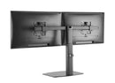 BRATECK 17''-27'' Dual Screen Vertical Lift Monitor Stand. Easy Gas Spring Switch for effortless Adjustment. Detachable VESA Plate. Tilt & Rotate, VESA 75x75, 100x100, Max Load: 12Kgs. Cable Management. - Office Connect 2018